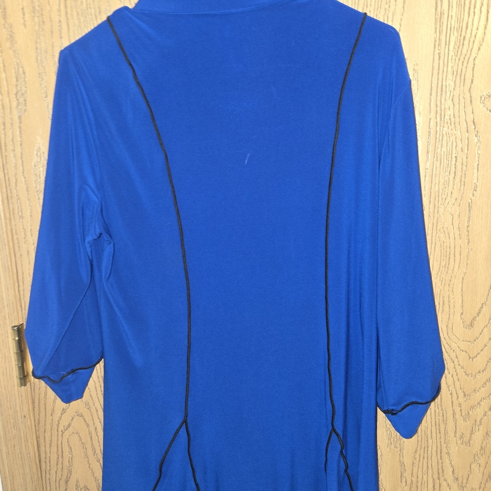 Joseph Ribkoff Blue Button Down Shirt - Picture 7 of 7